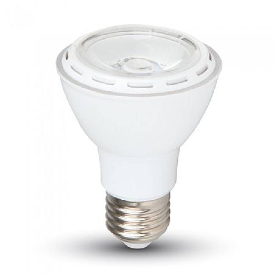 Bec LED PAR20 E27 8W 6000K, energy-saving, white light.