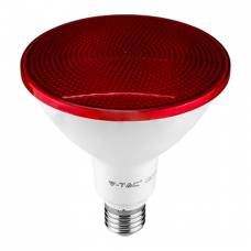 Bec LED, E27 17W IP65 - Rosu, Economic.