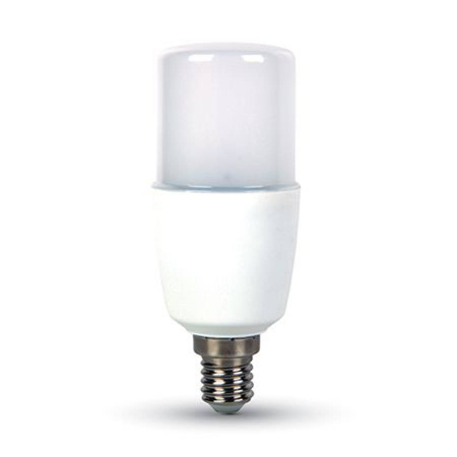 Bec LED T37 E14 9W Alb Calda, nelipsit pentru economie.