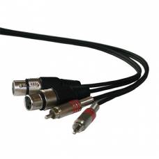 Cablu Audio RCA XLR 3m, 2 tata/2 mama