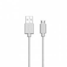 1m Cablu Micro USB Pearl Edition - Alb, 2.4A