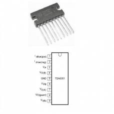 Componenta electronica pentru sistemul de deflexie verticala a unui circuit.