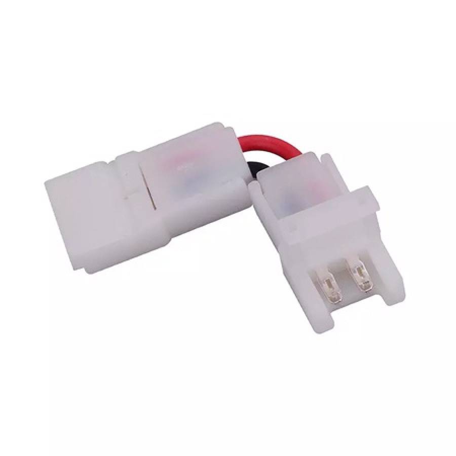 Conector LED banda, 8mm, forma L, unghi drept.