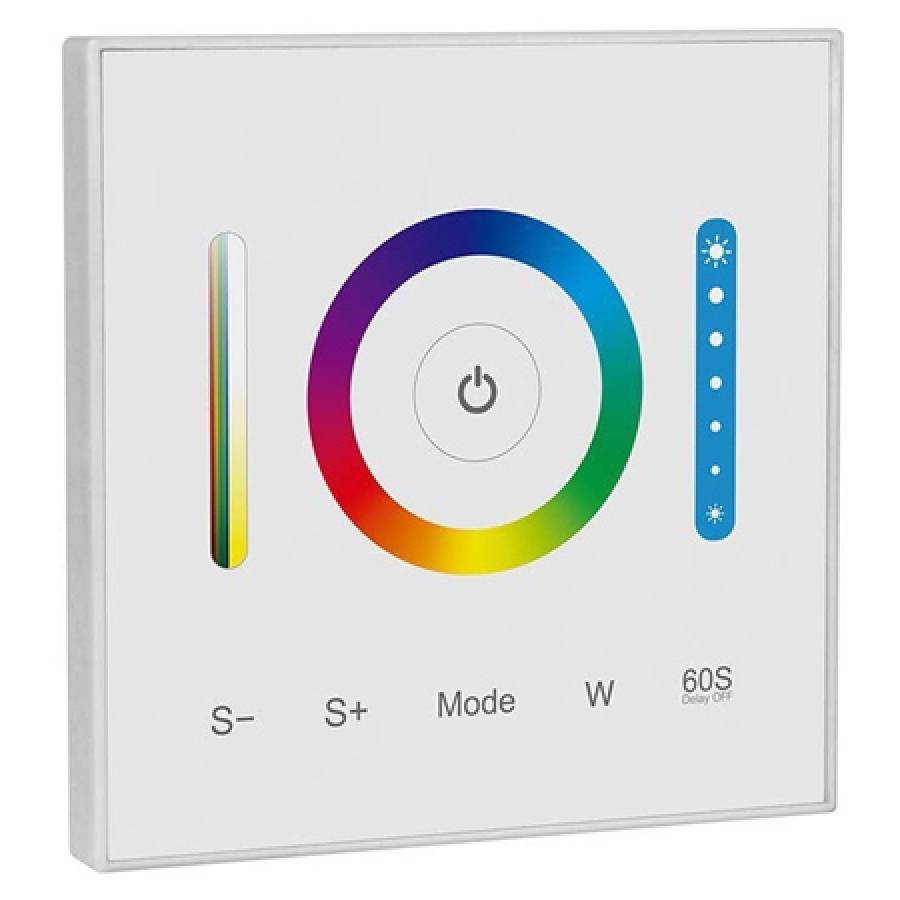 Controller Banda Led Touch 3in1 - Alb, 12-24V, max. 10A