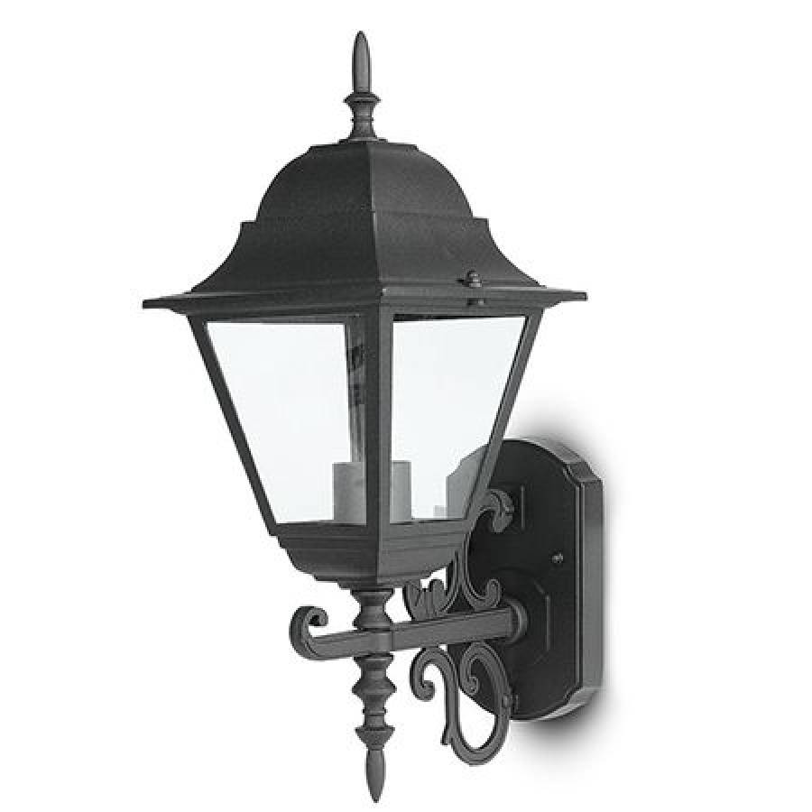 Corp Iluminat Perete E27, Negru Mat