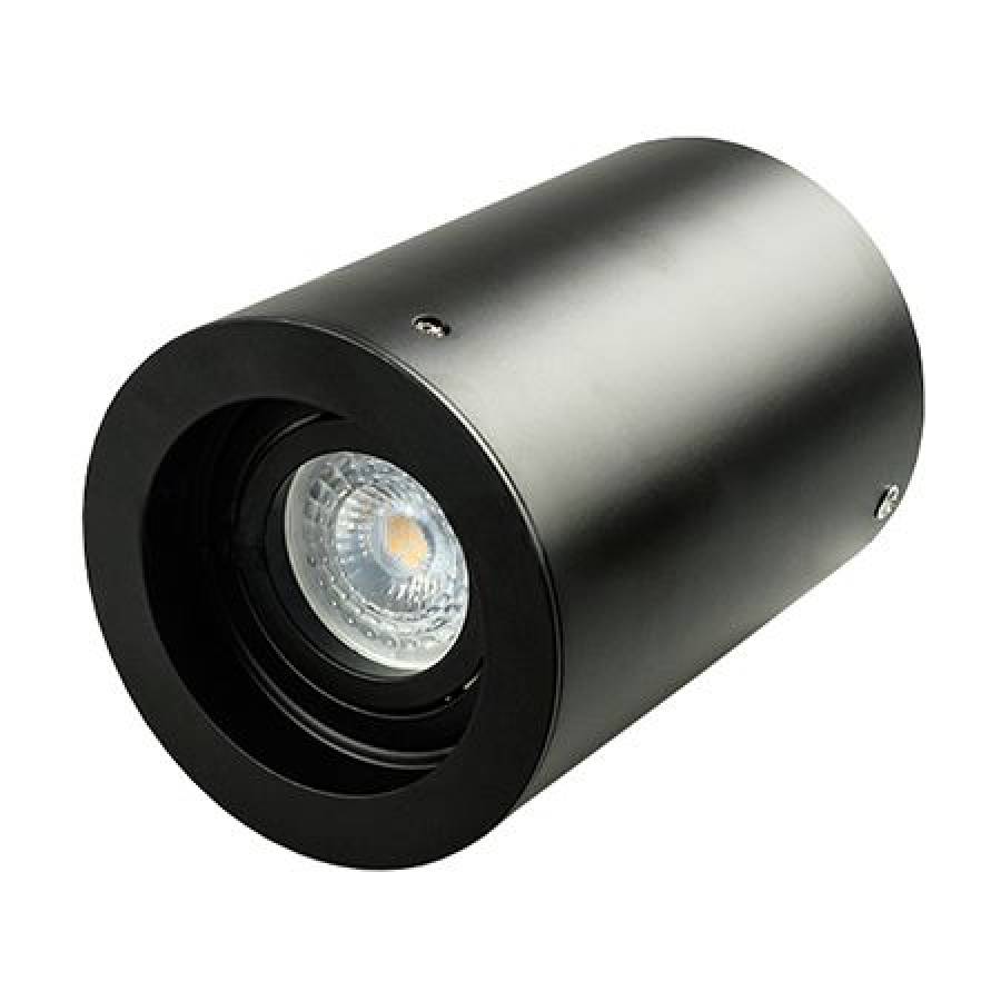 Iluminat Montat Perete Soclu Gu10 Rotund Negru