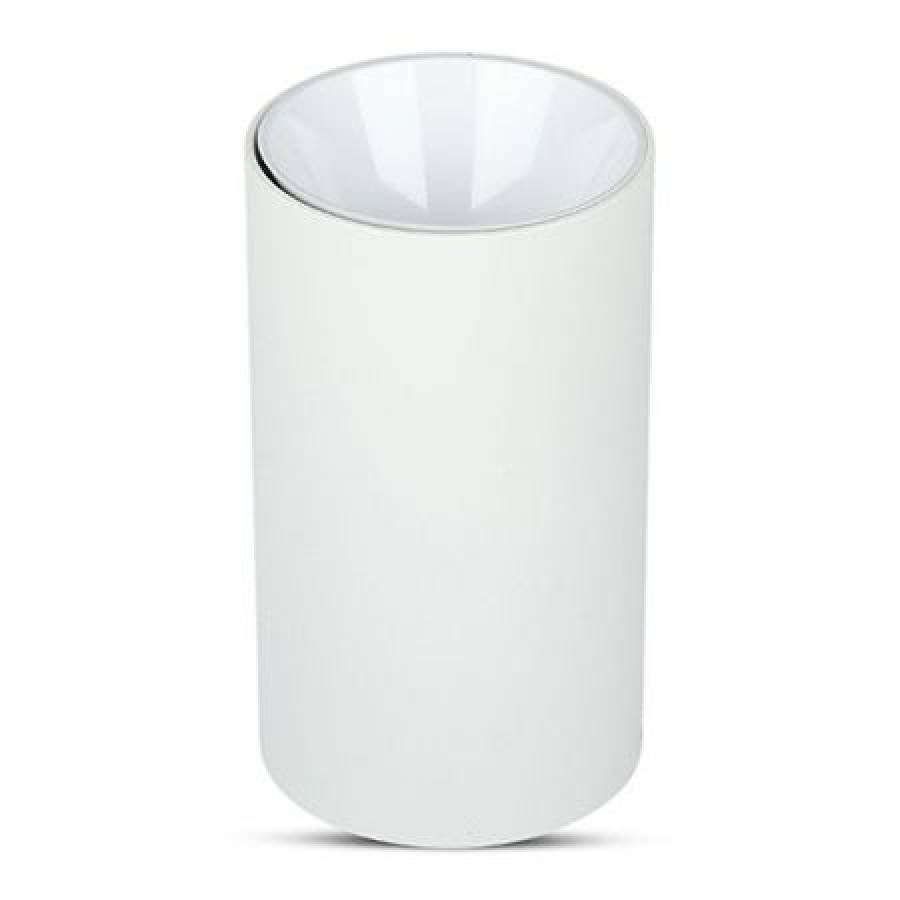 Corp Iluminat Rotund Suprafata Soclu GU10 - Alb