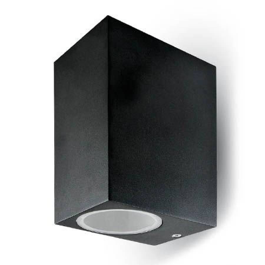 Corp Iluminat Negru Montaj Perete 2xGU10 IP44