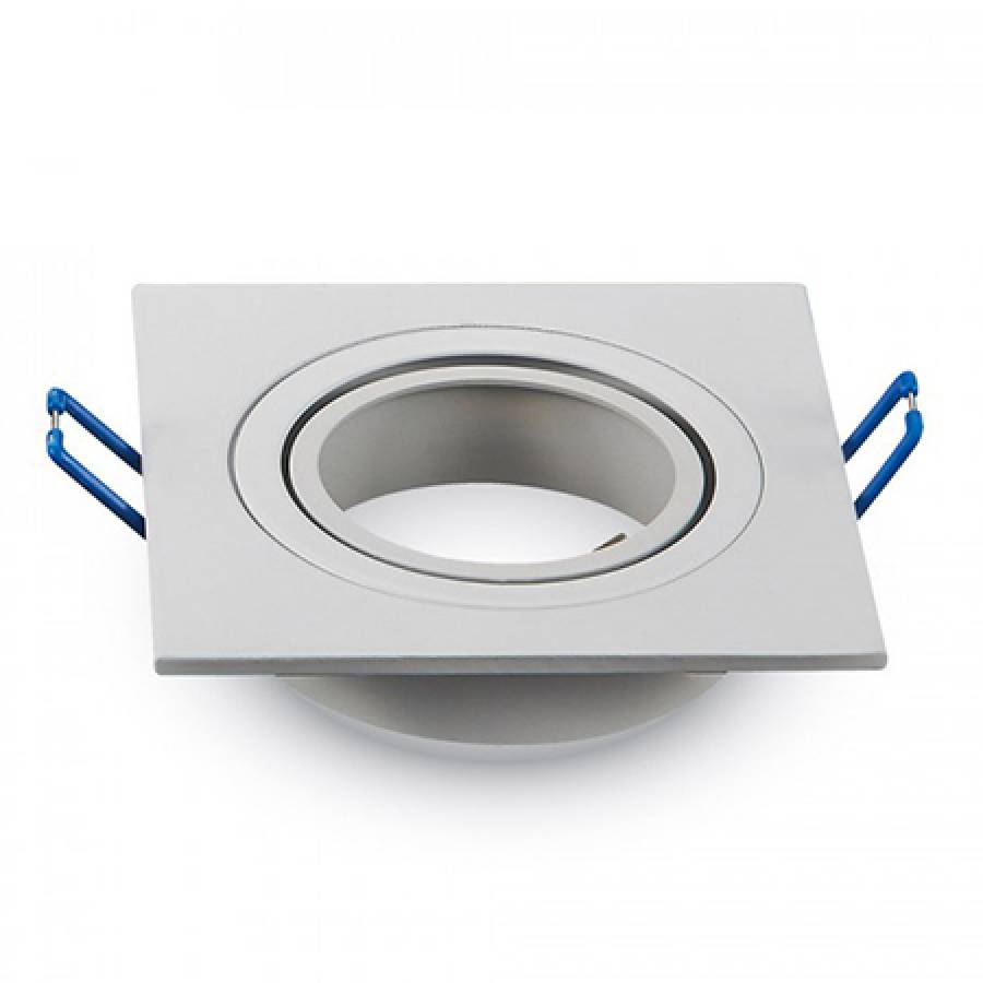 Spot Alb Patrat Soclu GU10