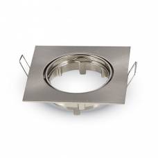 Spot Crom Patrat Reglabil, Soclu GU10