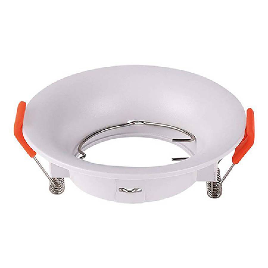 Lampa iluminare spot LED rotunda, alb, dimensiuni 88x40mm.