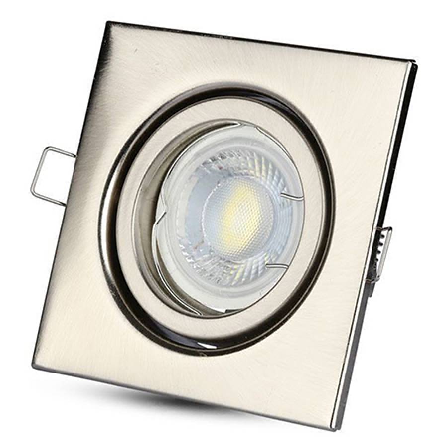 Lustră Cu Focos Reglabil Aluminiu Nichelat