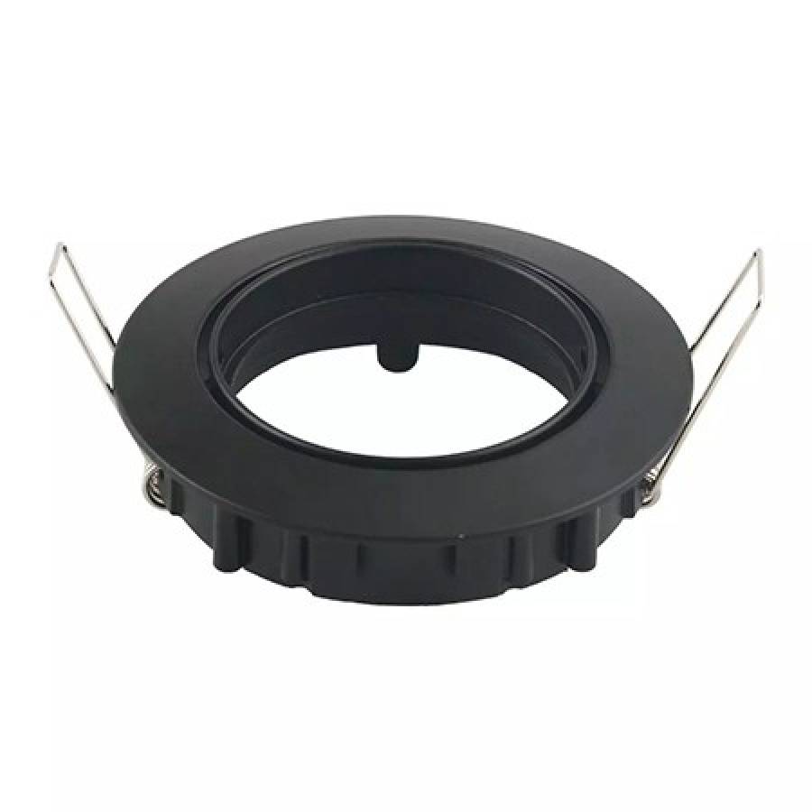 Corp Spot Rotund Negru Montaj Ingropat