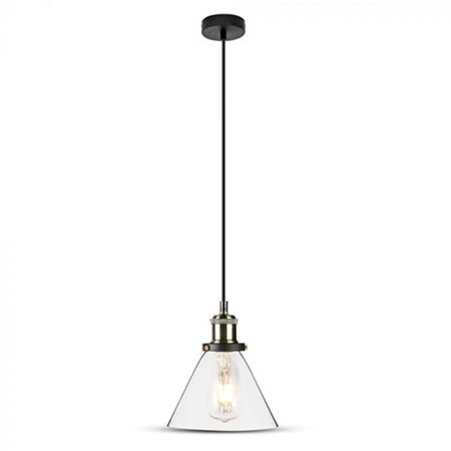 Suspendat Iluminat Sticla Transparenta IP20 60W