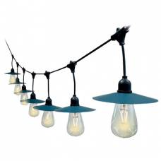 Ghirlanda solara cu 15.6m si 45w, rezistenta la apa, 3000k.