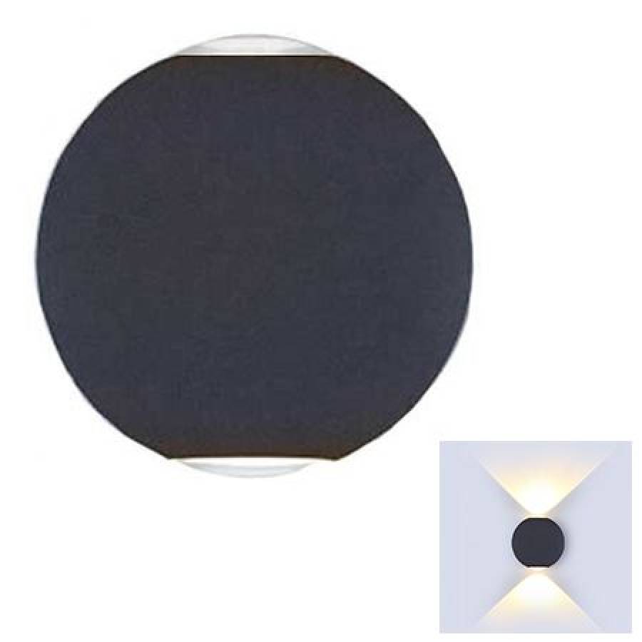 Lampa LED perete 6W 4000K - Negru