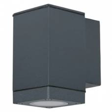 Montaj perete, soclu GU10, IP44, lampa aluminiu-sticla