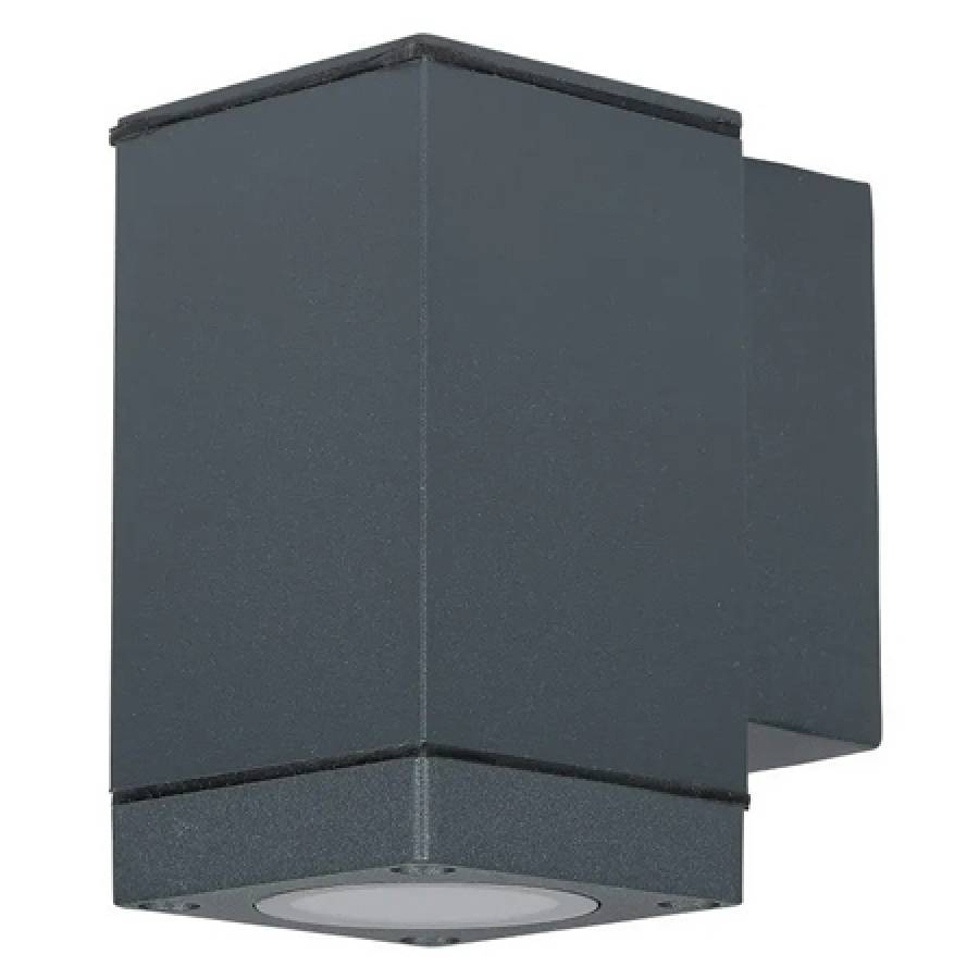 Montaj perete, soclu GU10, IP44, lampa aluminiu-sticla