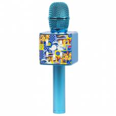 Microfon pentru karaoke cu design Paw Patrol, culoare albastru.