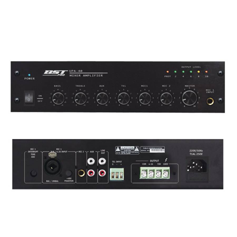 Mixer Audio Cu Amplificare 40W