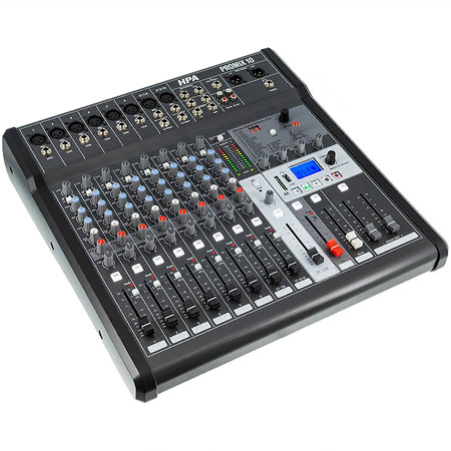 Consola Mixer Audio Digital 10 Canale 48v Bt/usb/sd