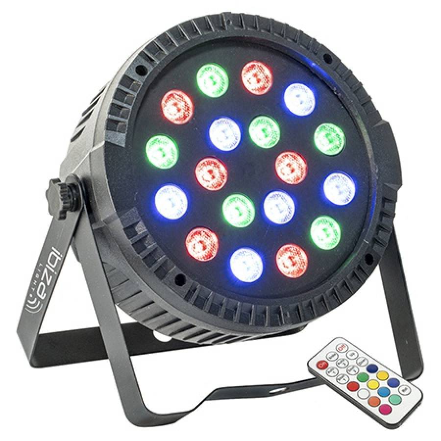 Proiector LED RGB 18x1w compact și puternic