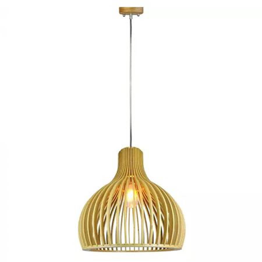 Pendul Tavan Lemn E27 Max 60w 45x45 cm