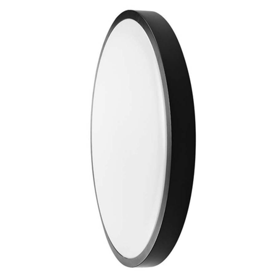 Plafoniera Led 36w Ip44 6500k Alb Rece - Negru