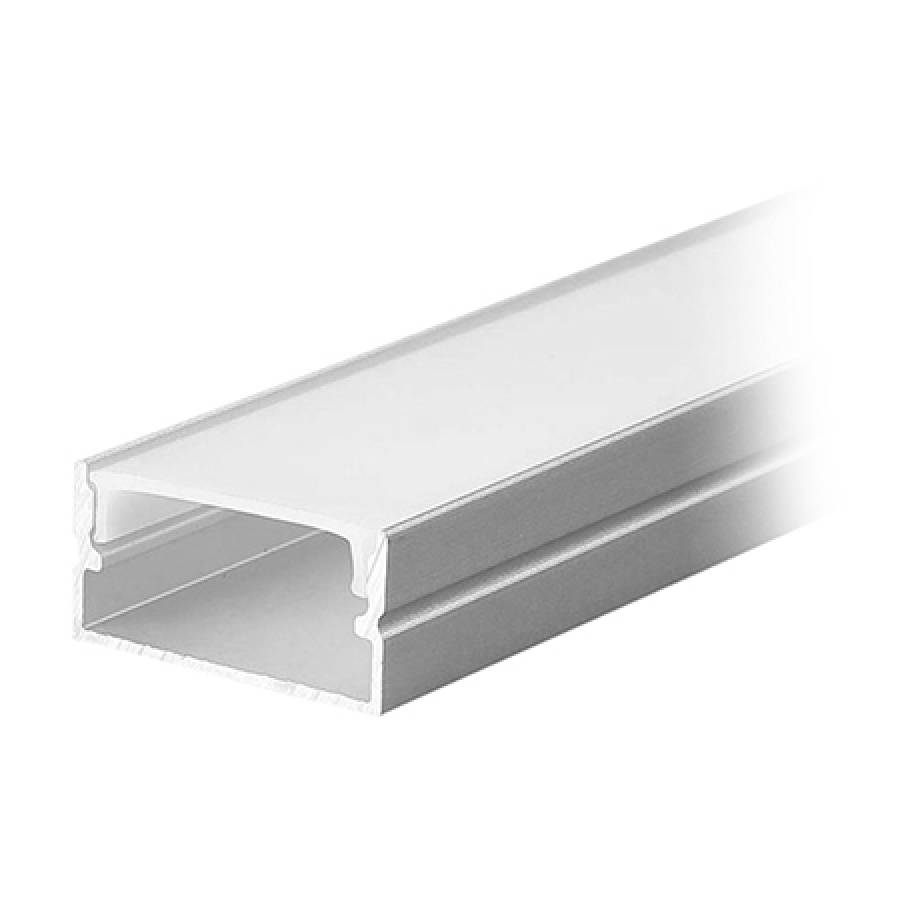 Profil aluminiu pentru banda LED, 2m, 20x10mm.