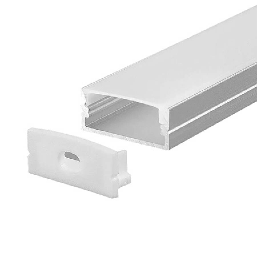 Profil Aluminiu Banda Led 2m - Negru