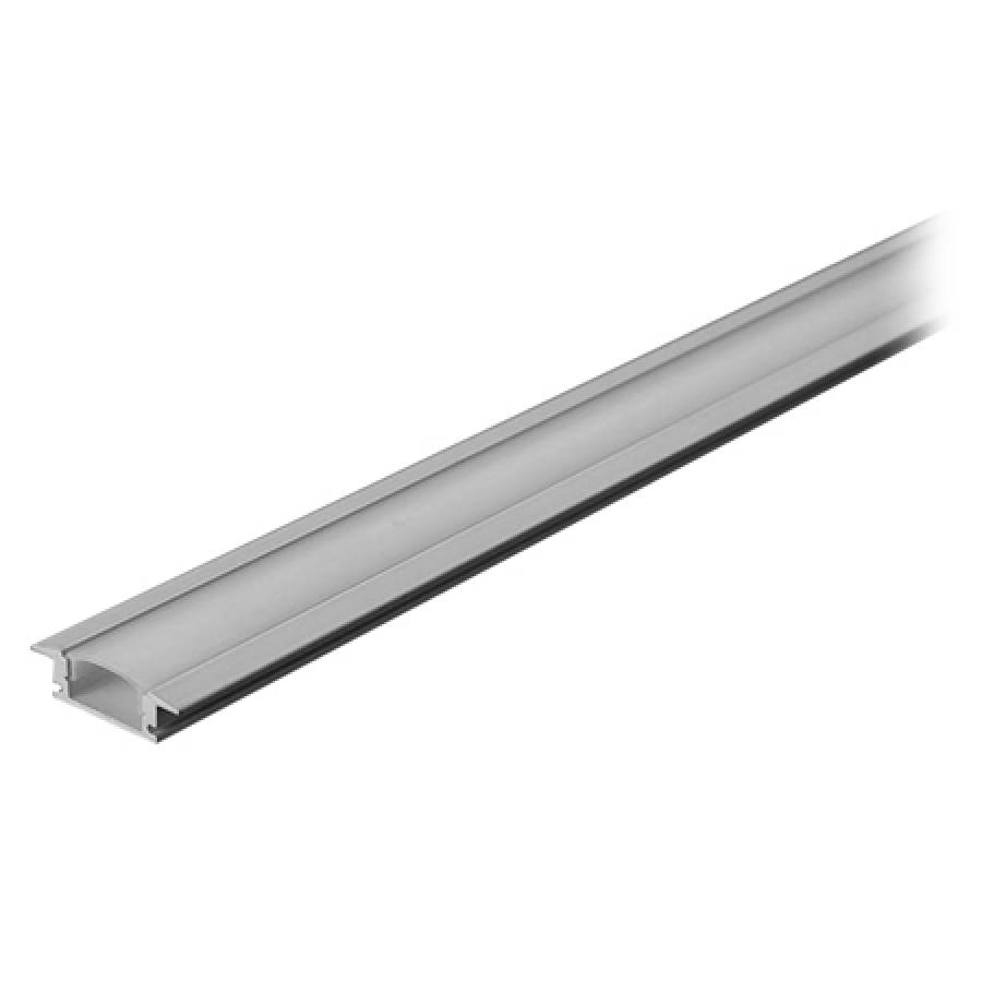 Profil Aluminiu Banda Led 2m, Alb, Dimensiuni 24.7mm x 7mm