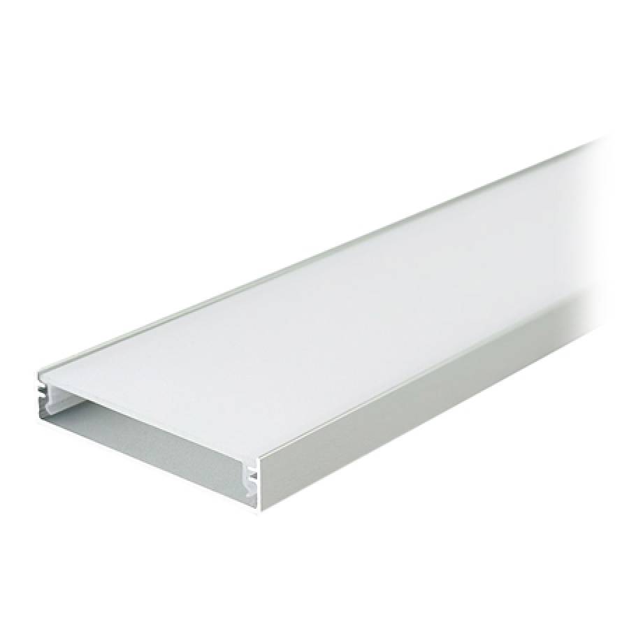 Profil Aluminiu Banda Led 2m, rezistent, argintiu, montabil usor.