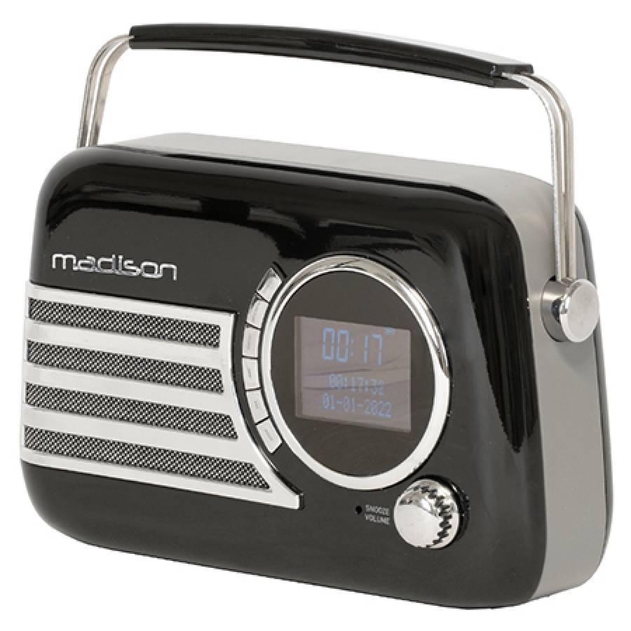 Boxa portabila vintage cu radio FM/DAB si functii Bluetooth/AUX, 40W.
