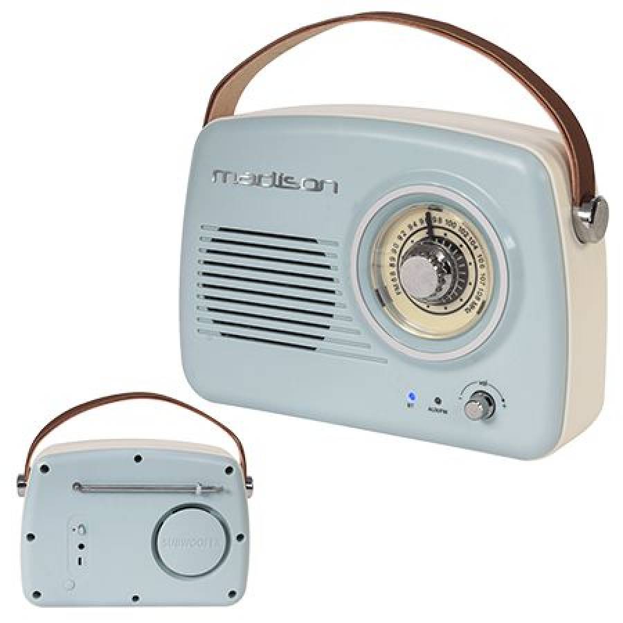 Radio portabil cu Bluetooth și FM, design retro, 15W