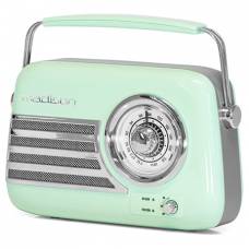 Nostalgia Radio FM Portabil cu Bluetooth - Verde Lucios