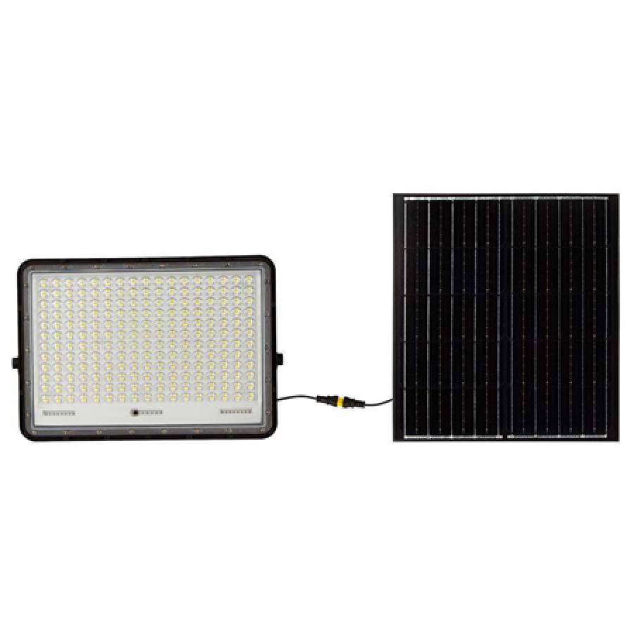 Lampa solara reflector puternic, de culoarea negru