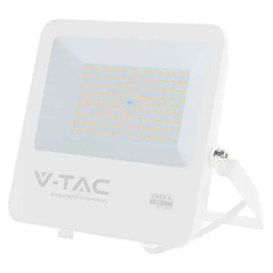 Reflector Led 100w 135lm/w 6500k Ip65 Cablu 1m Cip Cree - Alb