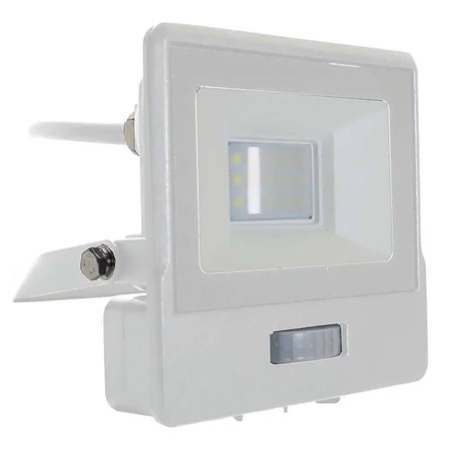 Reflector LED SMD 10W IP65 Senzor miscare - Alb