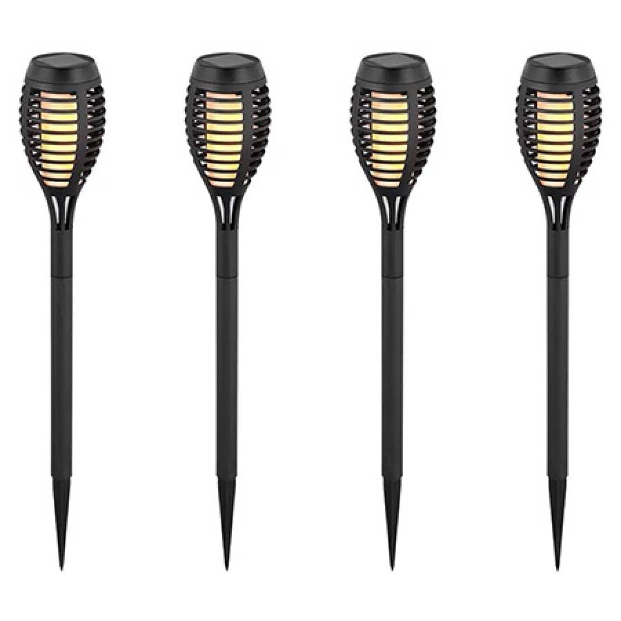 Set 4 Corp Iluminat Gradina Solar Efect Flacara