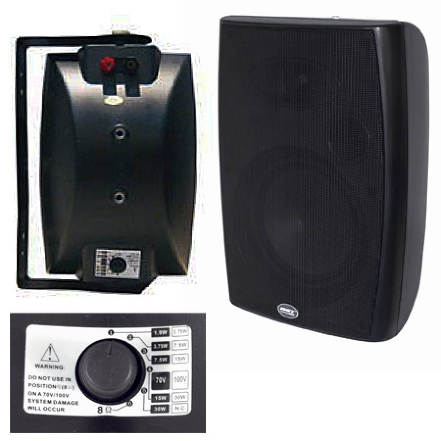 Boxe Puternice Sunet Clar 30W Negru - Set 5.5 Inch