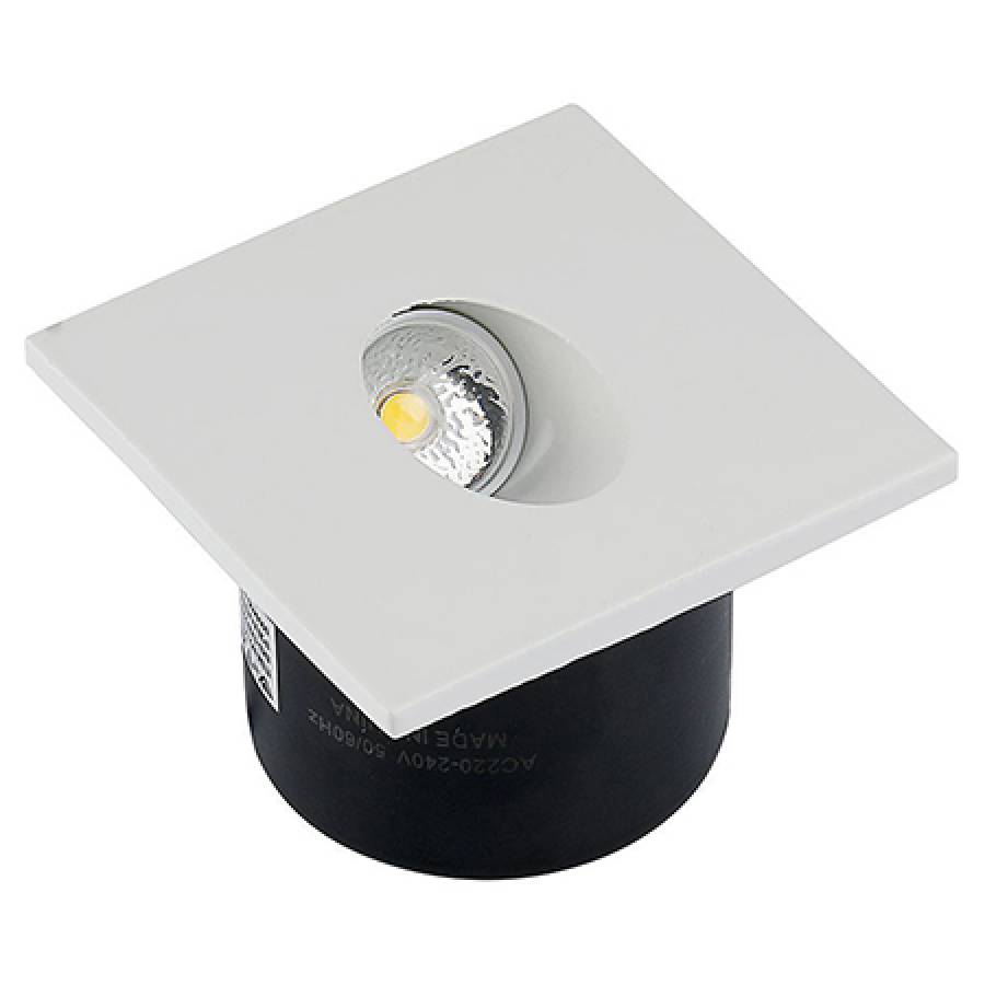 Spot LED alb cald, 3W, aluminiu.