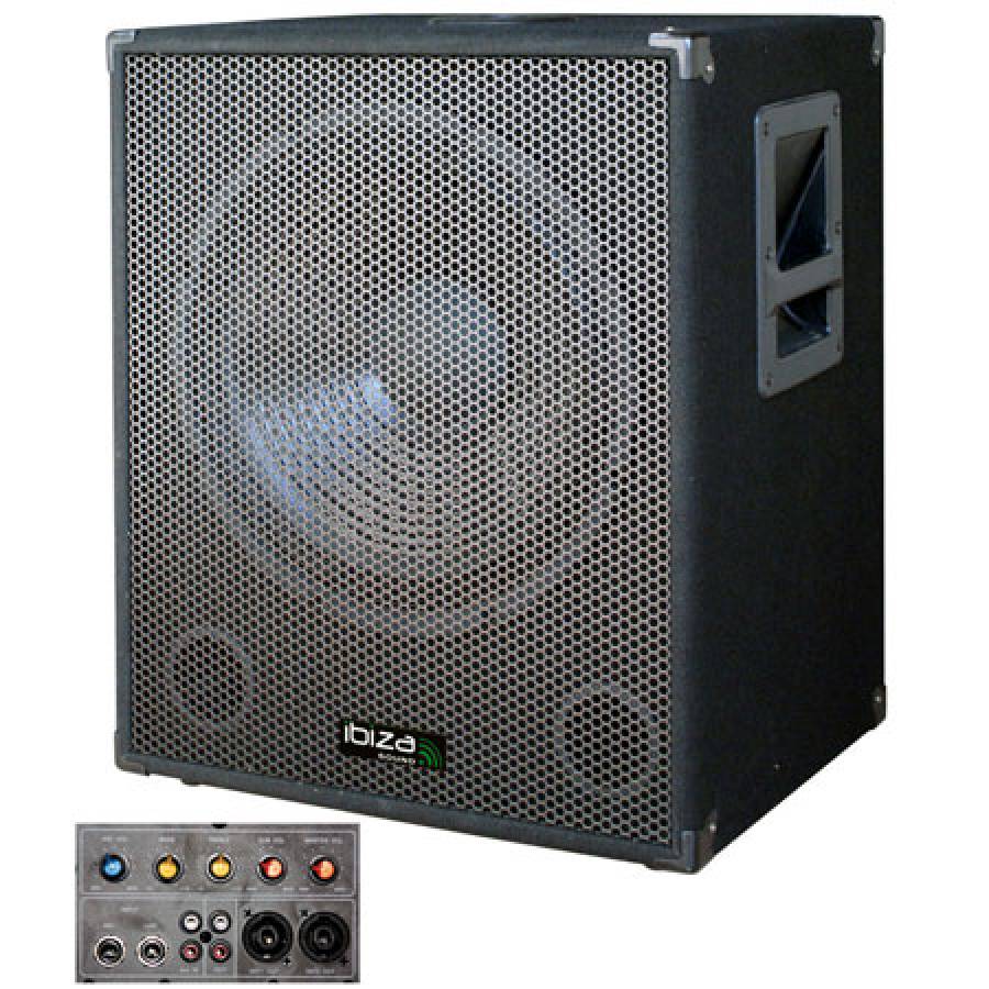 Subwoofer Activ 15 inch 800W cu setari separate si intrari multiple.