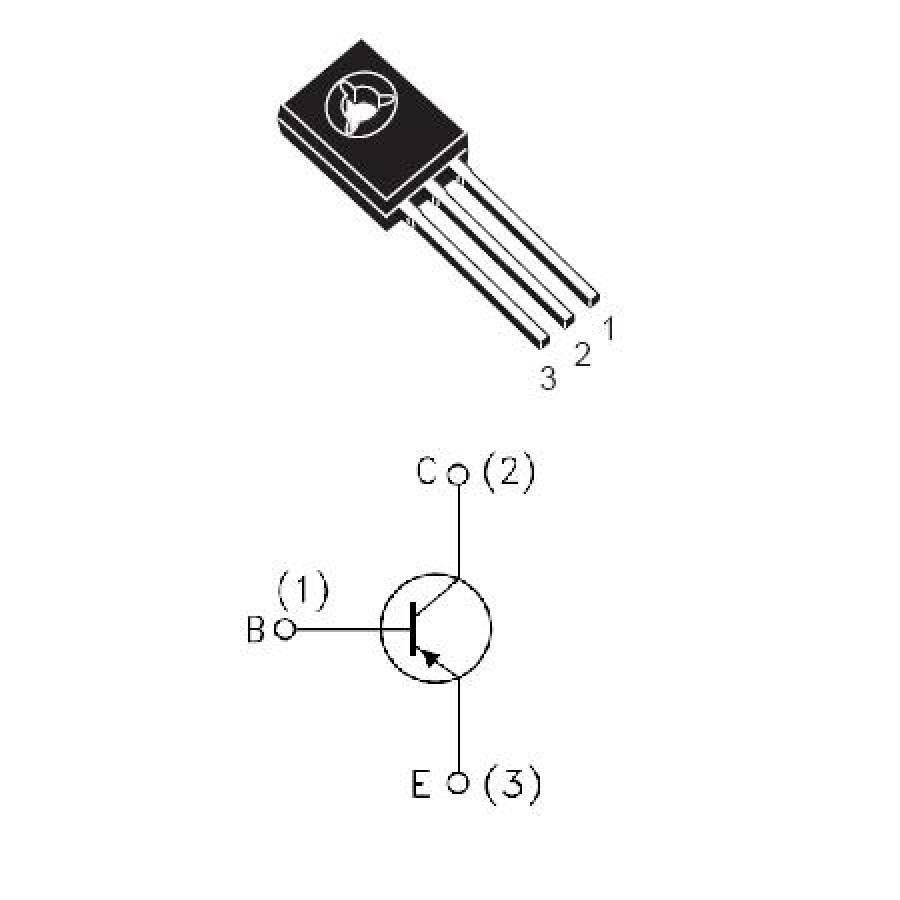 Tranzistor putere PNP 40V, 3A, 10W, 80MHz