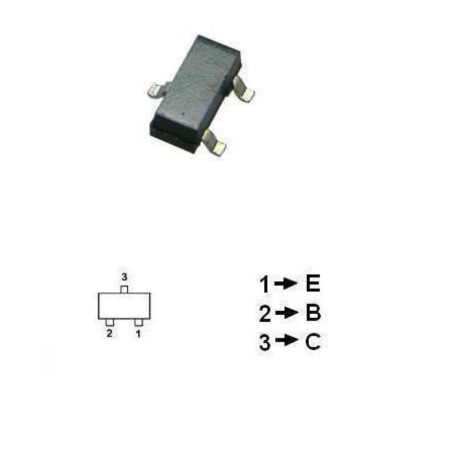 Tranzistor RF PNP AF SMD BC850C
