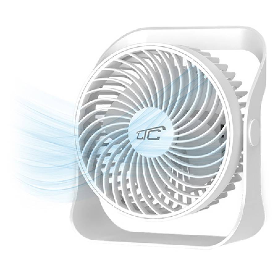 Ventilator Portabil 5.6 5w Cu Acumulator - Alb
