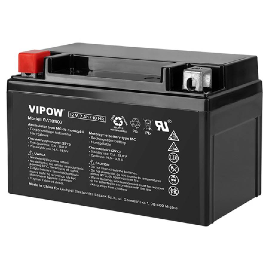 Baterie Reincarcabila Motocicleta Vipow 12v 7ah