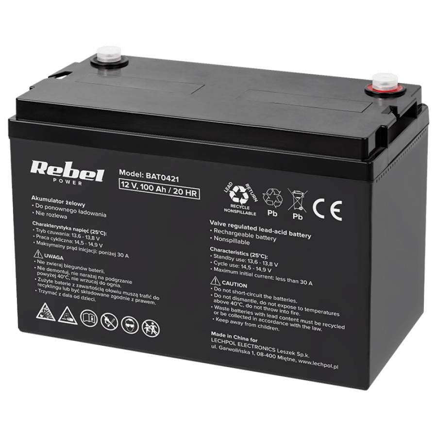 Baterie GEL transportabilă 12V 100Ah