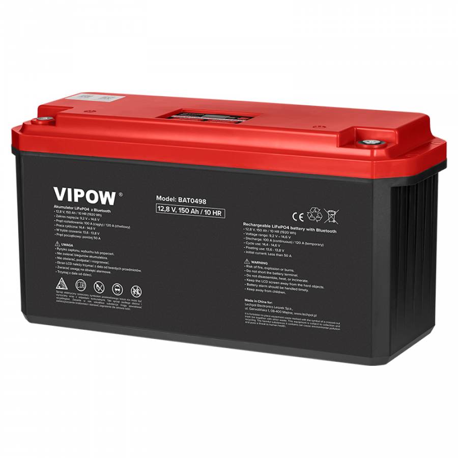 Acumulator Lifepo4 12v 150ah Bluetooth Vipow
