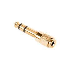 Adaptor Jack 6.3 mm - 3.5 mm, Metalic, Gold