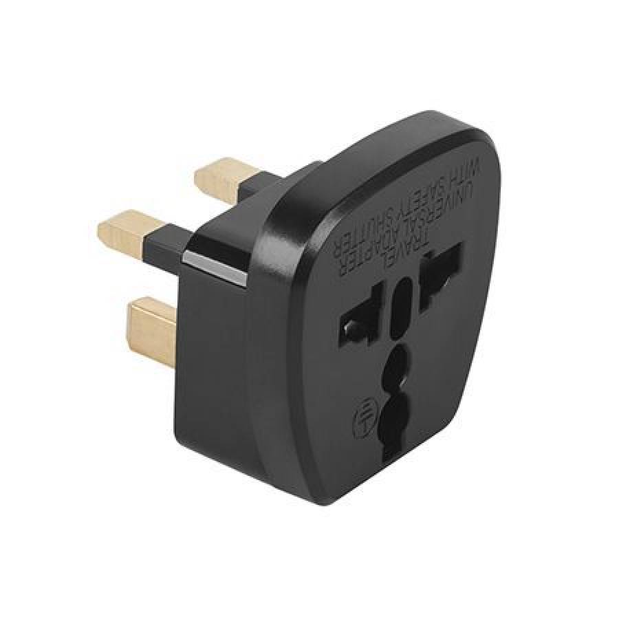 Adaptor Universal Tensiune Priza UK, Negru